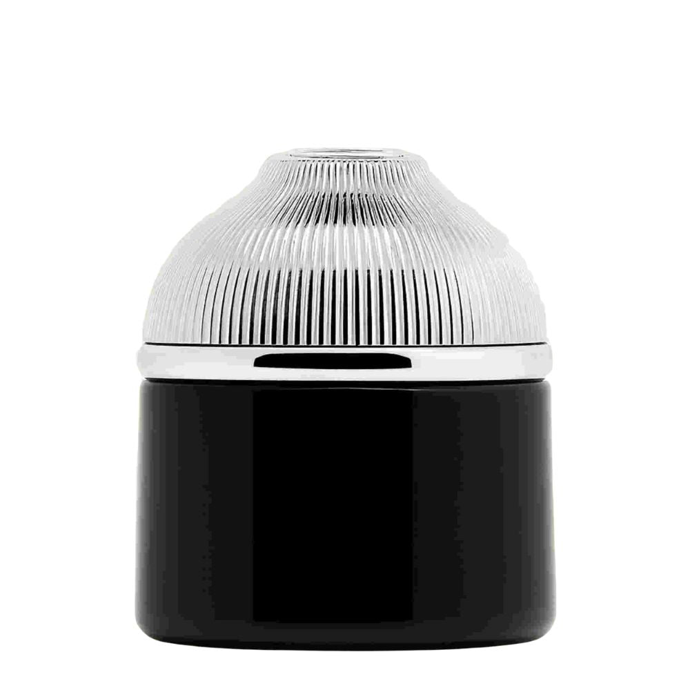 150ml Black Glass Jar with Silver Dome Lid – Modern Packaging for Oud & Bakhoor - refillable glass perfume bottles by Oud