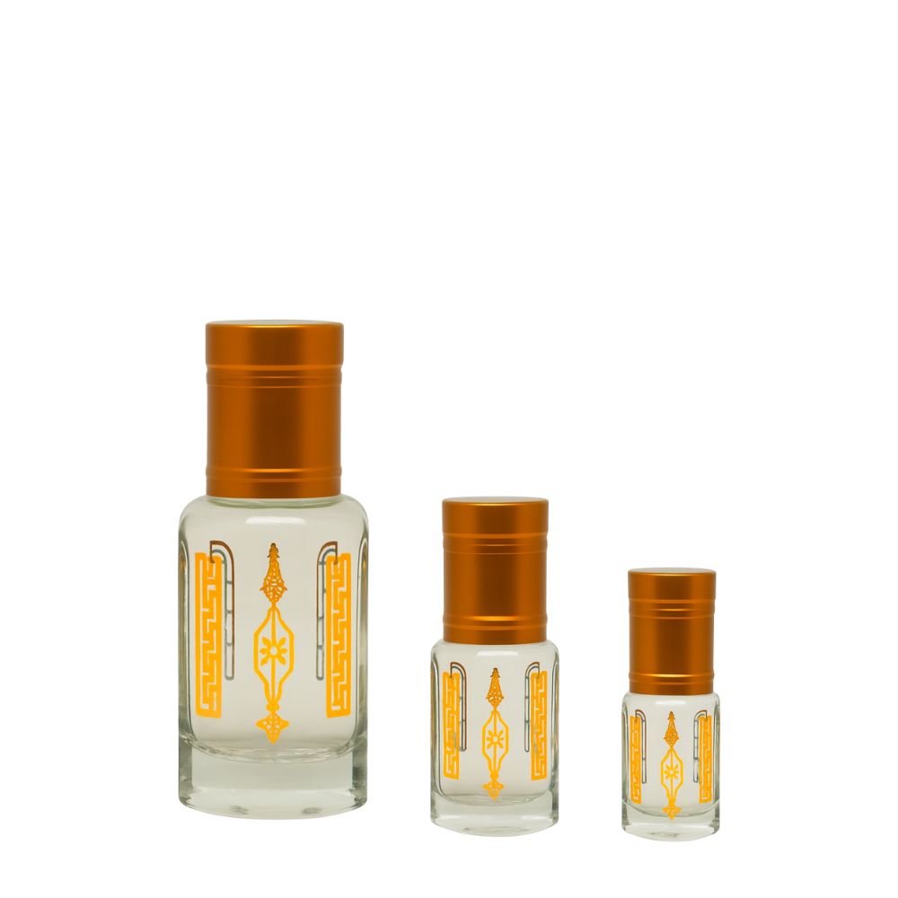 Bronze Patterned Glass Perfume Bottles with Stick Applicator – Box of 12 - refillable glass perfume bottles by Oud Aruma