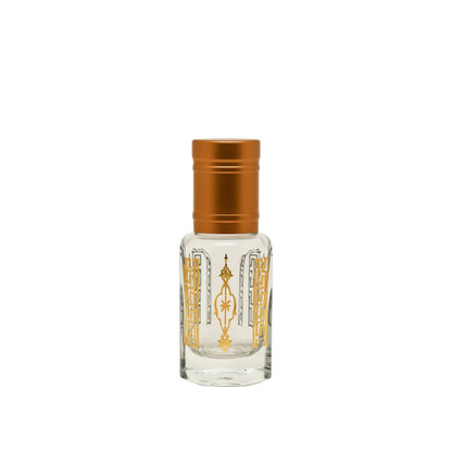 Bronze Patterned Glass Perfume Bottles with Stick Applicator – Box of 12 - refillable glass perfume bottles by Oud Aruma