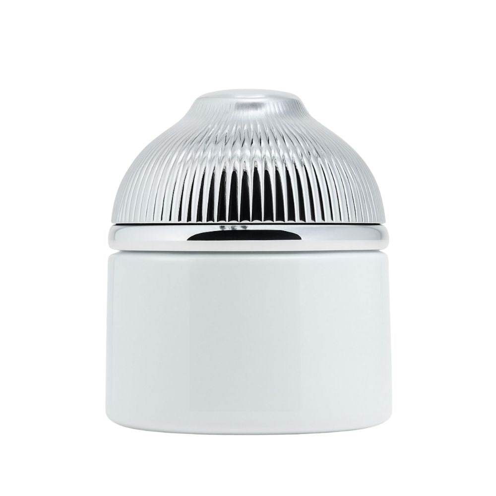 150ml White Glass Jar with Silver Dome Lid – Minimalist Packaging for Oud & Bakhoor - refillable glass perfume bottles by